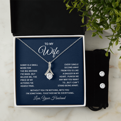 Alluring Beauty Necklace & Earring Set (To My Wife, Sorry)