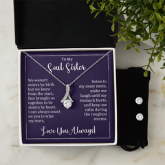 Alluring Beauty Necklace & Earring Set (To My Soul Sister)