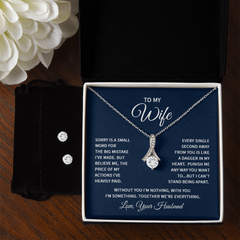 Alluring Beauty Necklace & Earring Set (To My Wife, Sorry)