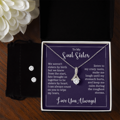 Alluring Beauty Necklace & Earring Set (To My Soul Sister)