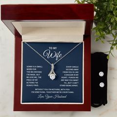 Alluring Beauty Necklace & Earring Set (To My Wife, Sorry)