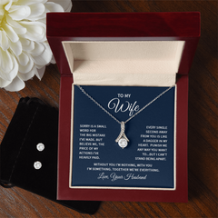 Alluring Beauty Necklace & Earring Set (To My Wife, Sorry)