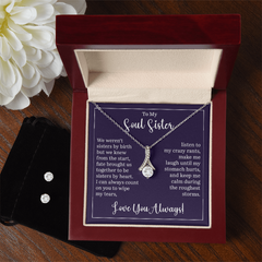 Alluring Beauty Necklace & Earring Set (To My Soul Sister)