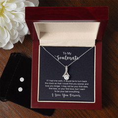 Alluring Beauty Necklace & Earring Set (To My Soul Mate)