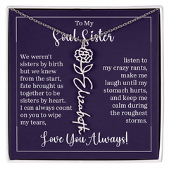 Flower Name Necklace (To My Soul Sister)