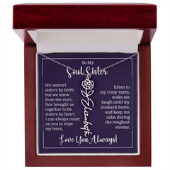 Flower Name Necklace (To My Soul Sister)