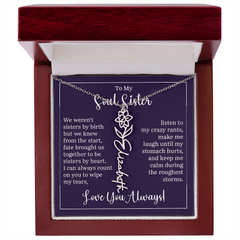 Flower Name Necklace (To My Soul Sister)