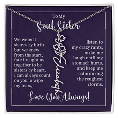 Flower Name Necklace (To My Soul Sister)