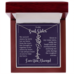 Flower Name Necklace (To My Soul Sister)