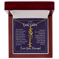 Flower Name Necklace (To My Soul Sister)