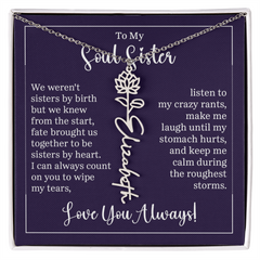 Flower Name Necklace (To My Soul Sister)