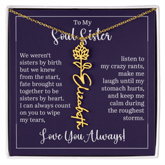 Flower Name Necklace (To My Soul Sister)