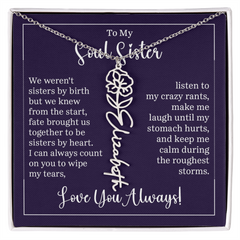 Flower Name Necklace (To My Soul Sister)