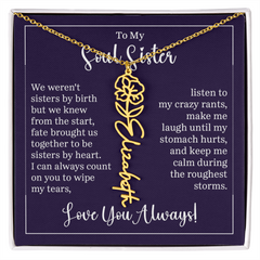 Flower Name Necklace (To My Soul Sister)