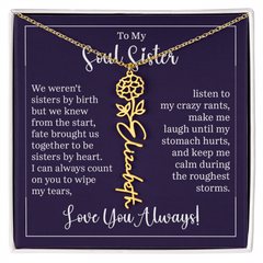 Flower Name Necklace (To My Soul Sister)