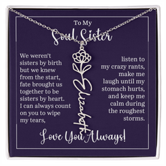 Flower Name Necklace (To My Soul Sister)
