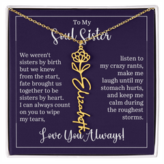 Flower Name Necklace (To My Soul Sister)