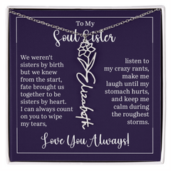 Flower Name Necklace (To My Soul Sister)