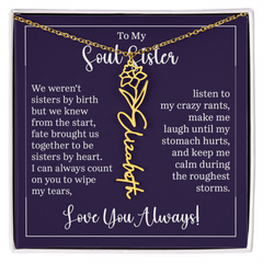 Flower Name Necklace (To My Soul Sister)